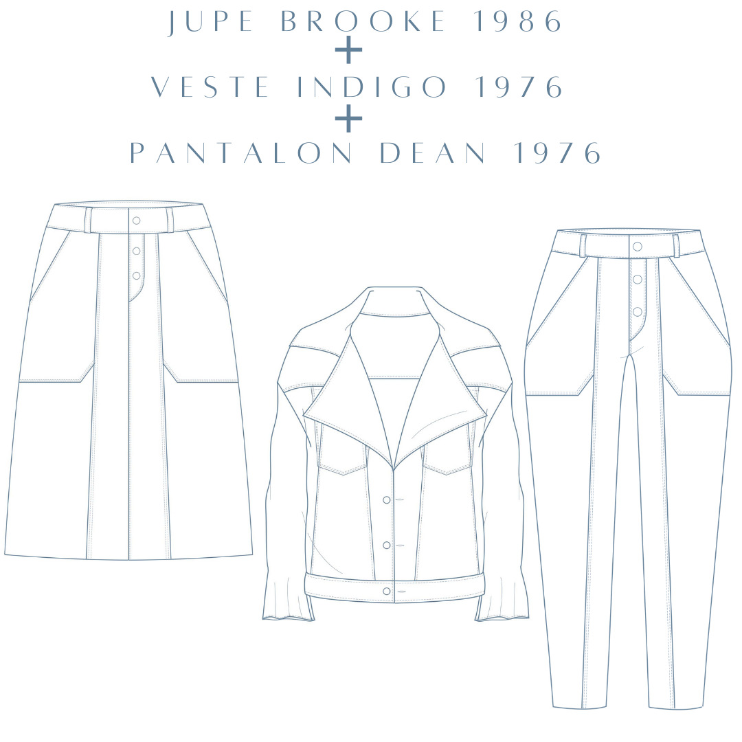 Patron de couture format PDF impression A4 jupe-culotte femme