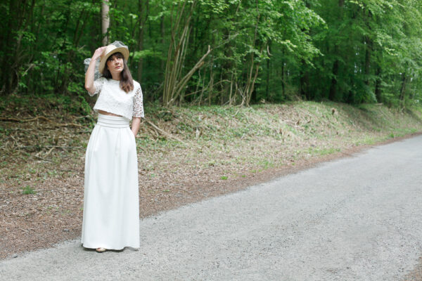 Ensemble de mariée fait main pièce unique - L'Élégante avec La Captivante