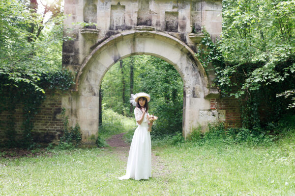 Ensemble de mariée fait main pièce unique - L'Élégante avec La Captivante