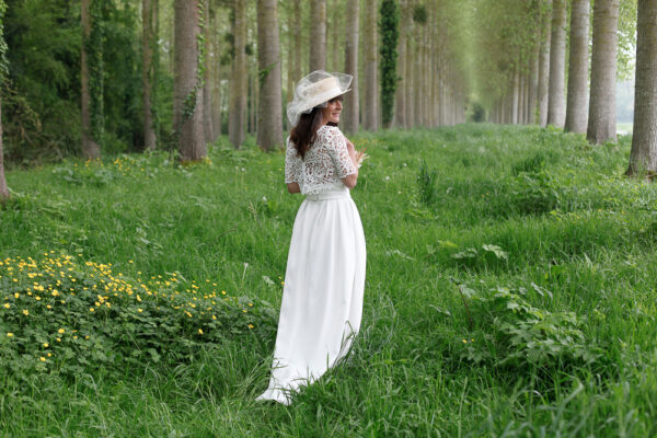 Ensemble de mariée fait main pièce unique - L'Élégante avec La Captivante